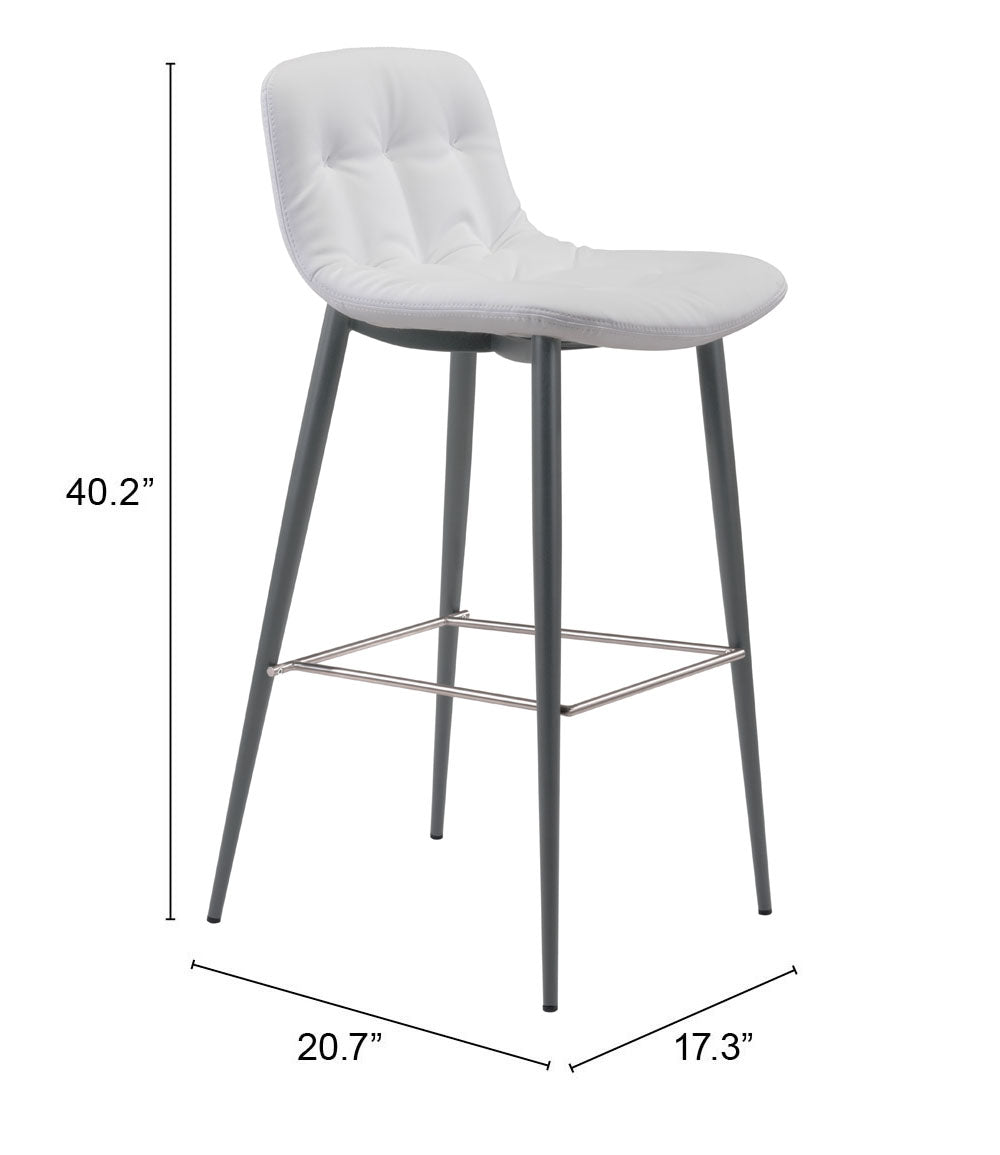 Tangiers Barstool White (Set of 2)