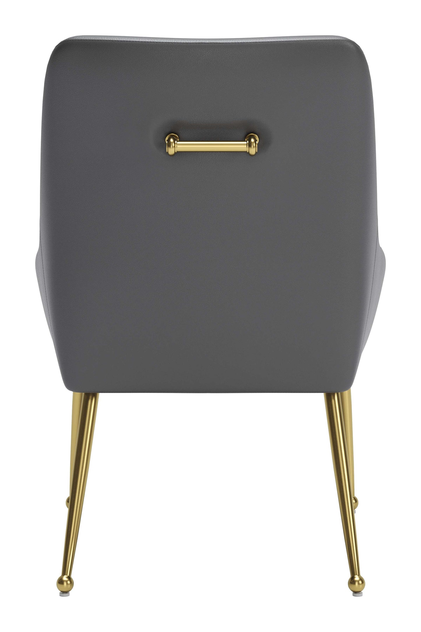 Maxine Dining Chair Gray & Gold (Set of 1)