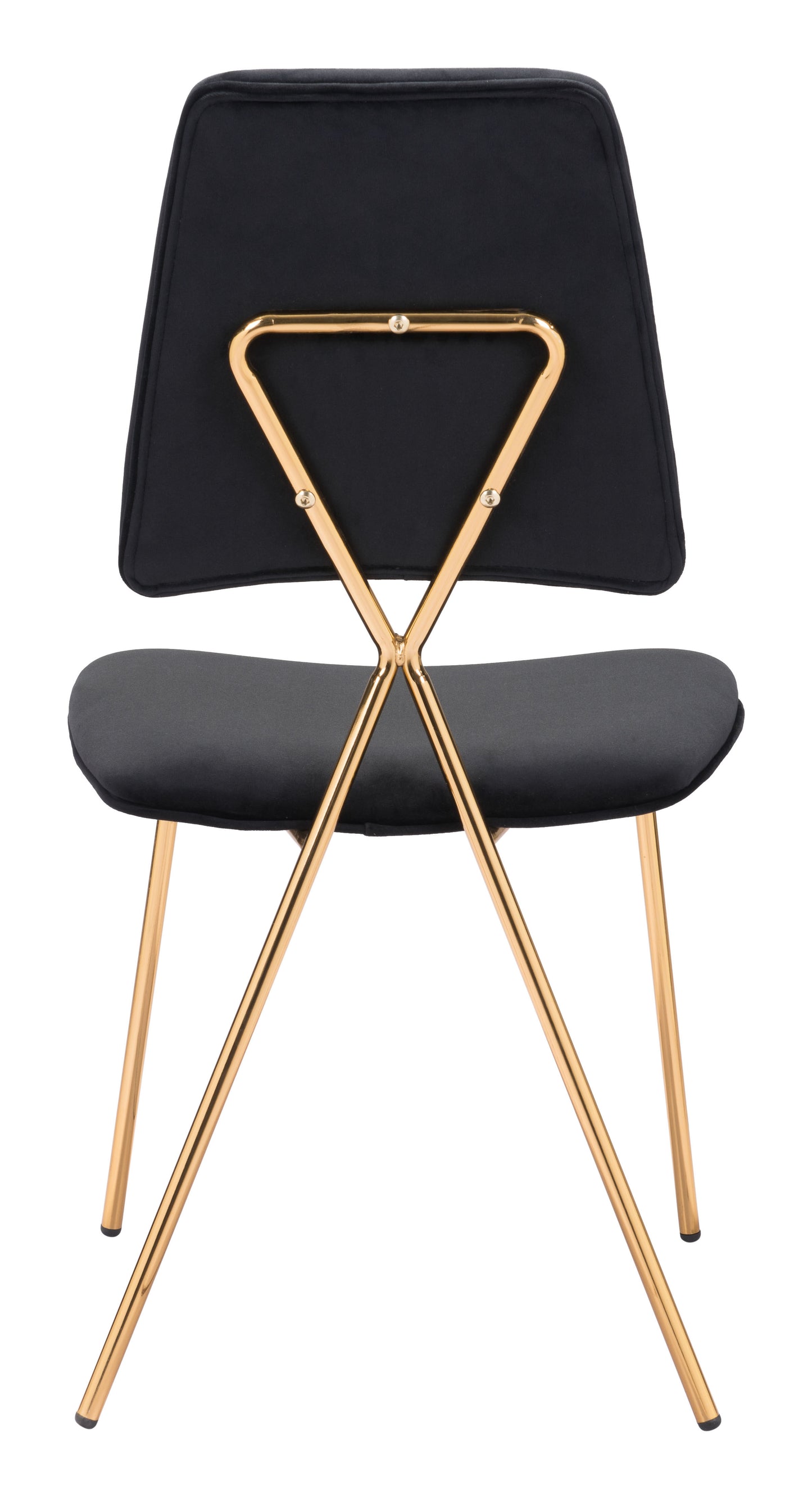 Chloe Dining Chair Black & Gold (Set of 2)