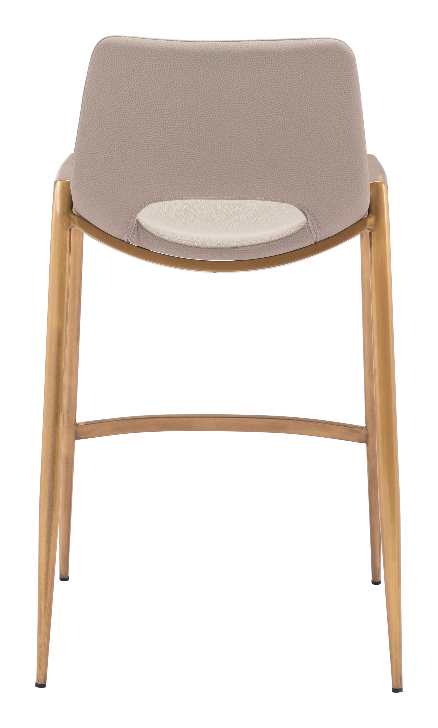 Desi Counter Stool Beige & Gold (Set of 2)