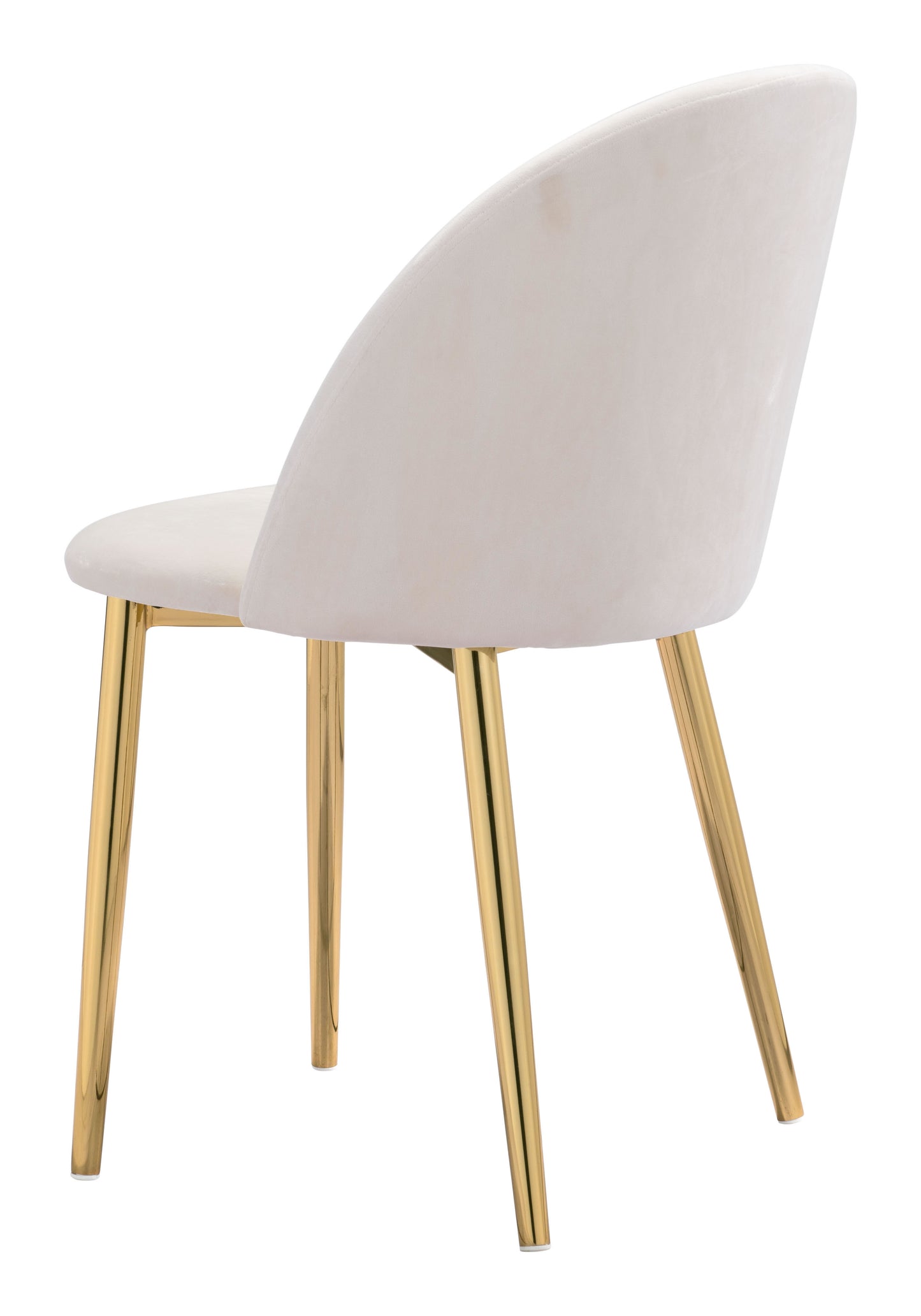Cozy Dining Chair Cream & Gold (Set of 2)