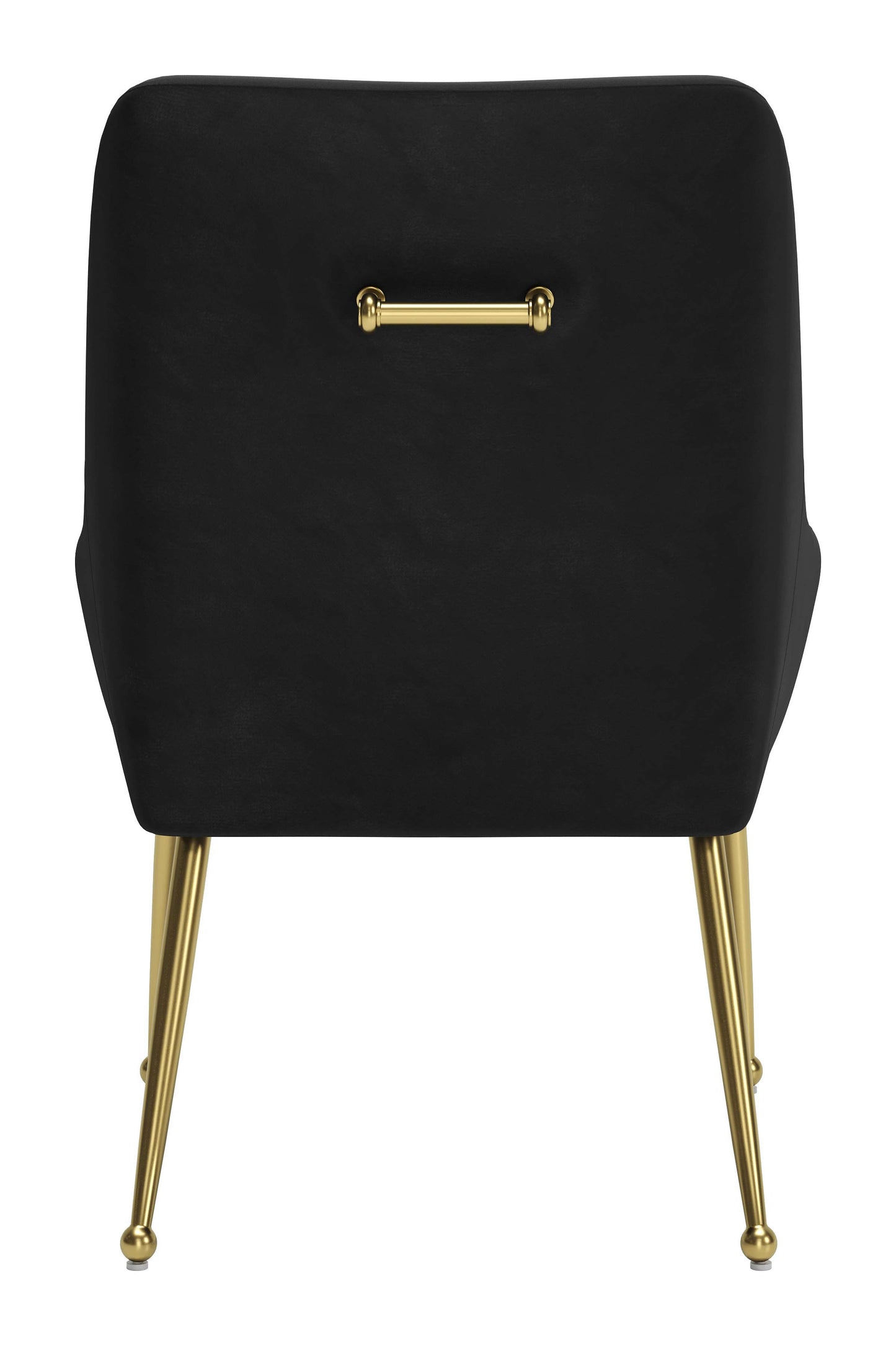 Maxine Dining Chair Black & Gold (Set of 1)