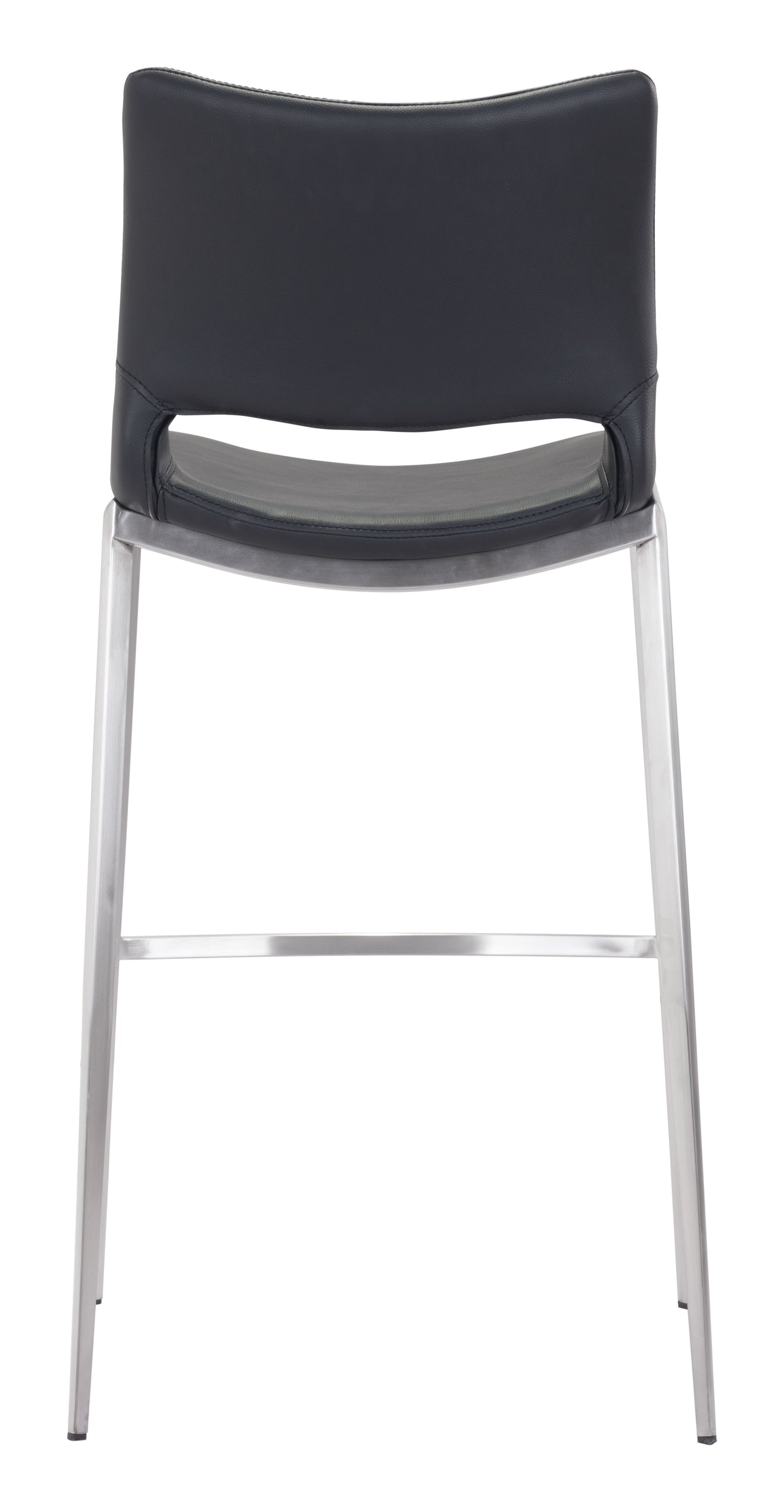 Ace Barstool Black & Silver (Set of 2)