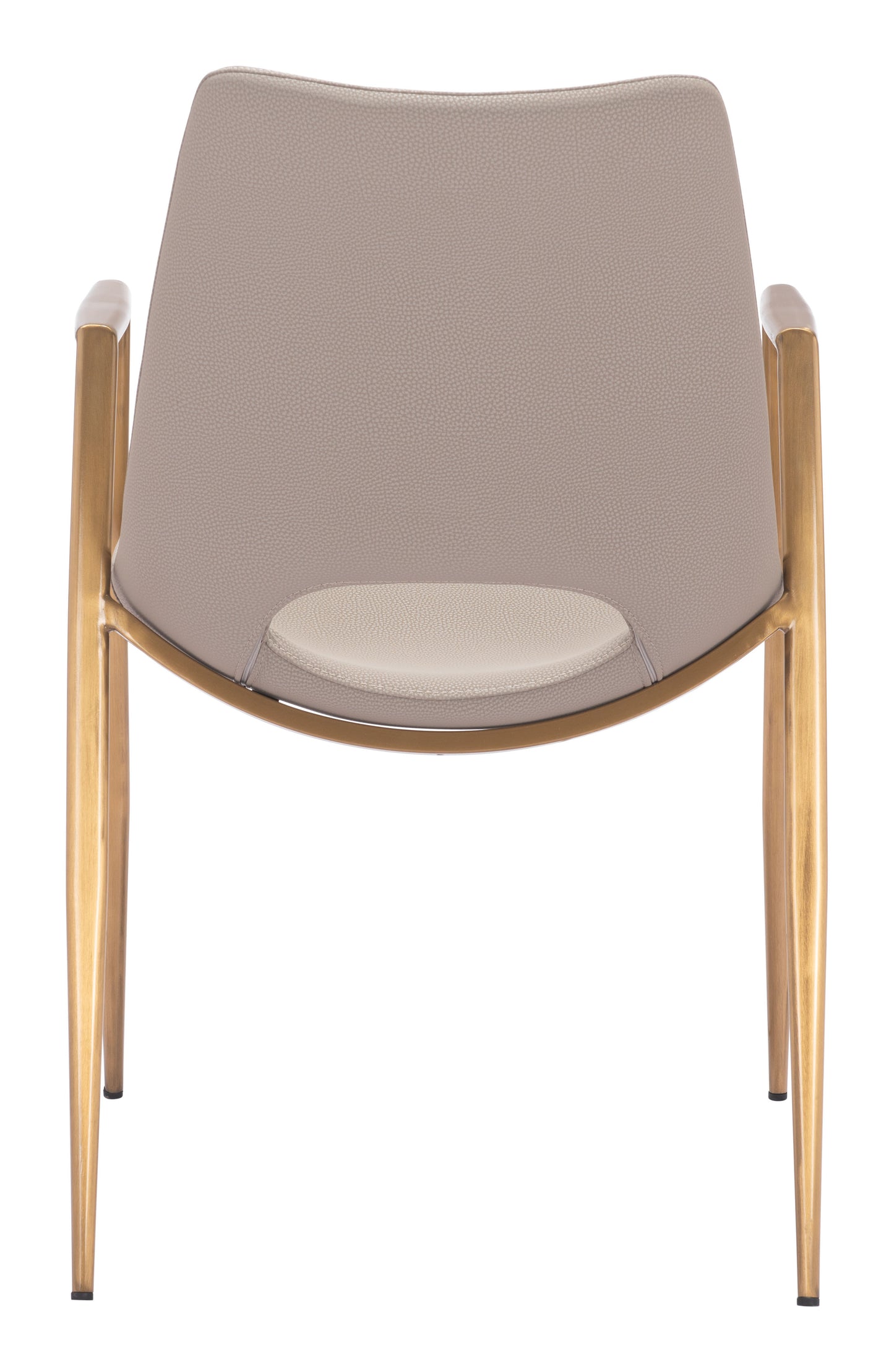 Desi Dining Chair Beige & Gold (Set of 2)