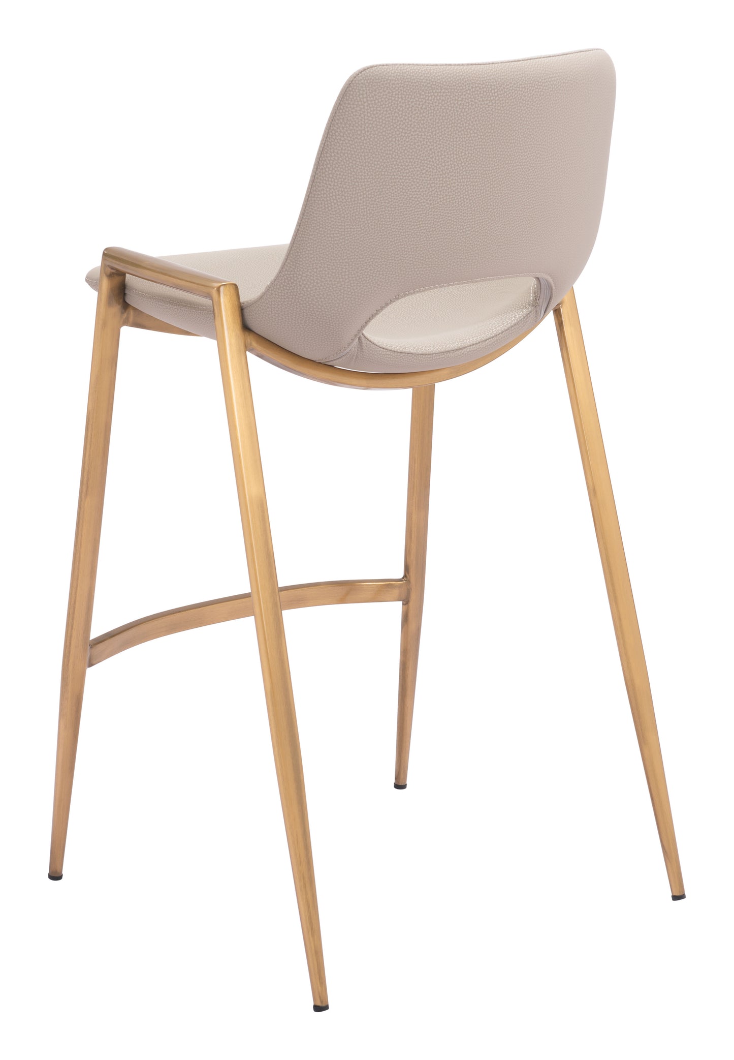 Desi Counter Stool Beige & Gold (Set of 2)