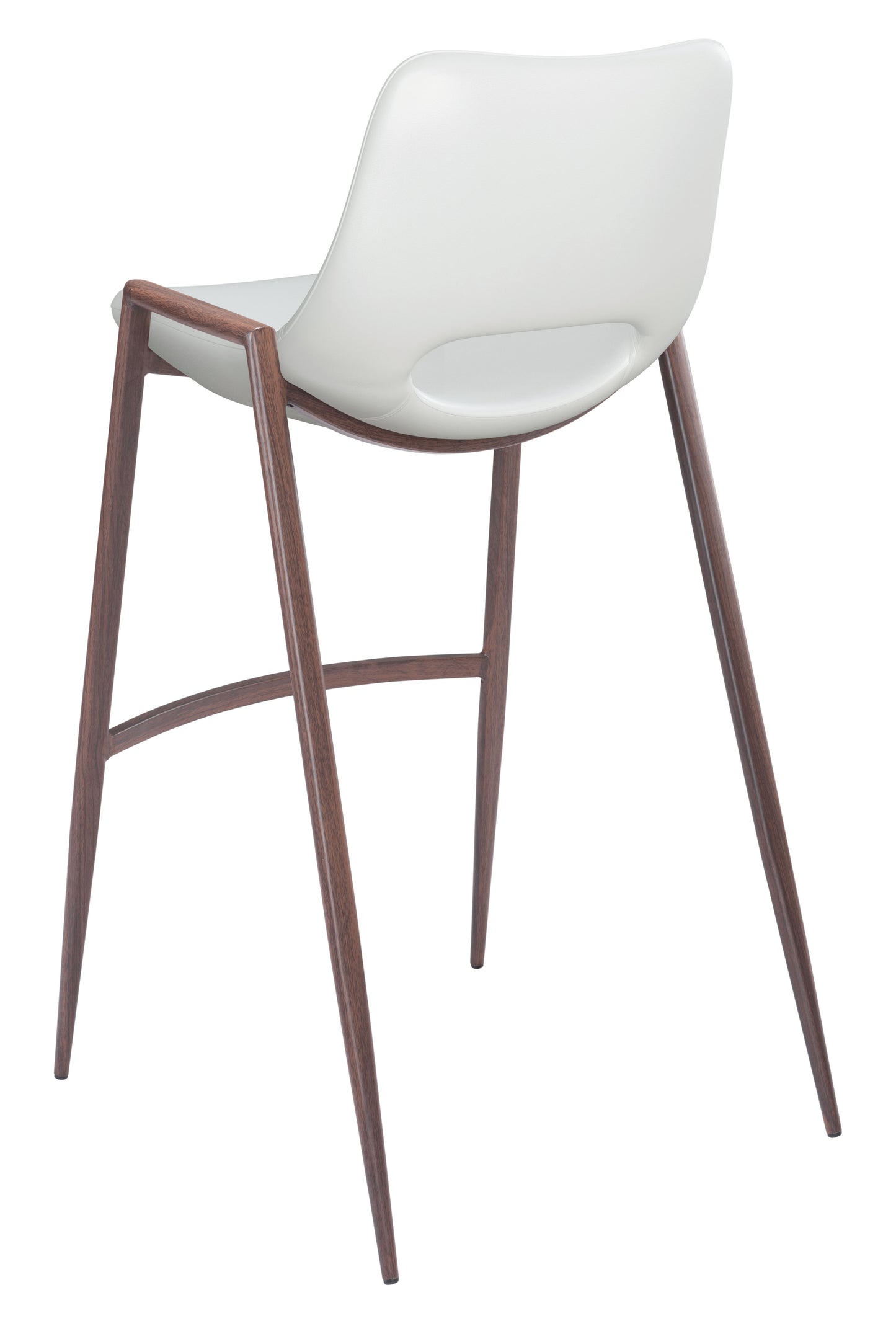 Desi Barstool White & Walnut (Set of 2)
