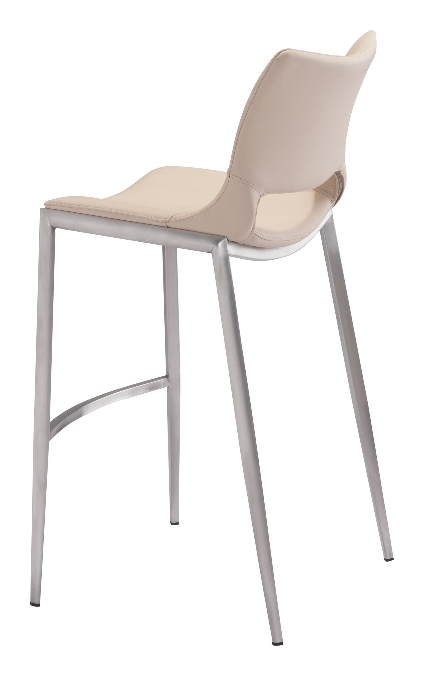 Ace Barstool Light Pink & Silver (Set of 2)