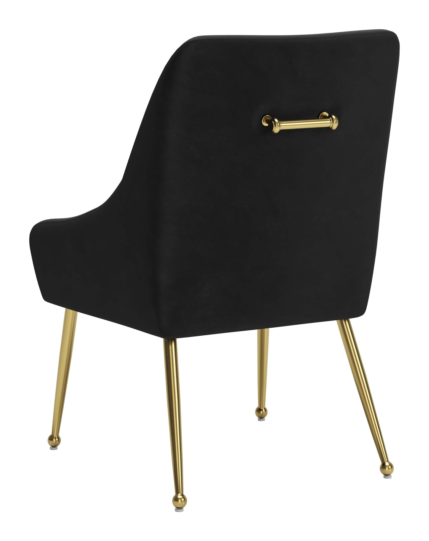 Maxine Dining Chair Black & Gold (Set of 1)