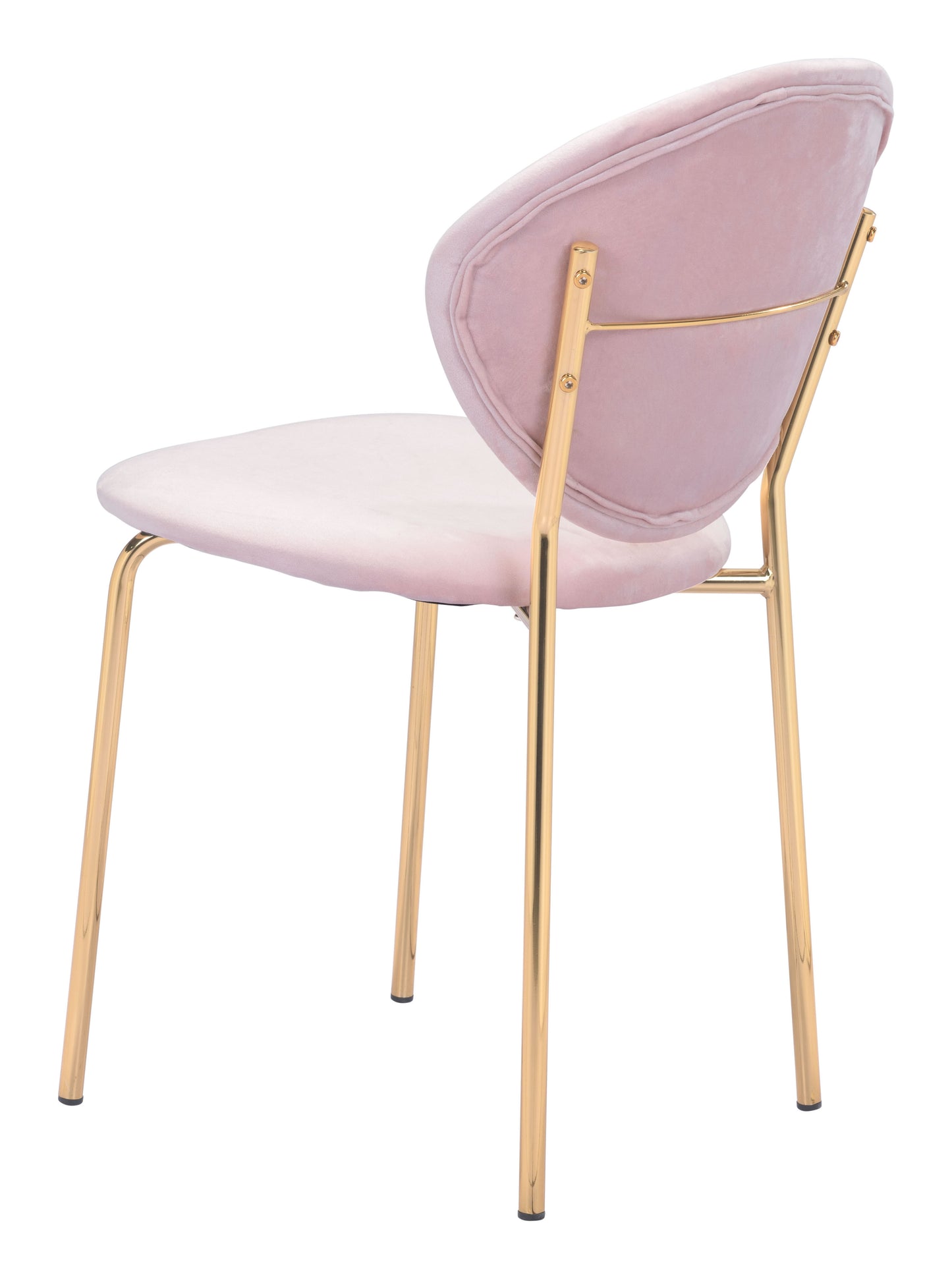 Clyde Dining Chair Pink & Gold (Set of 2)