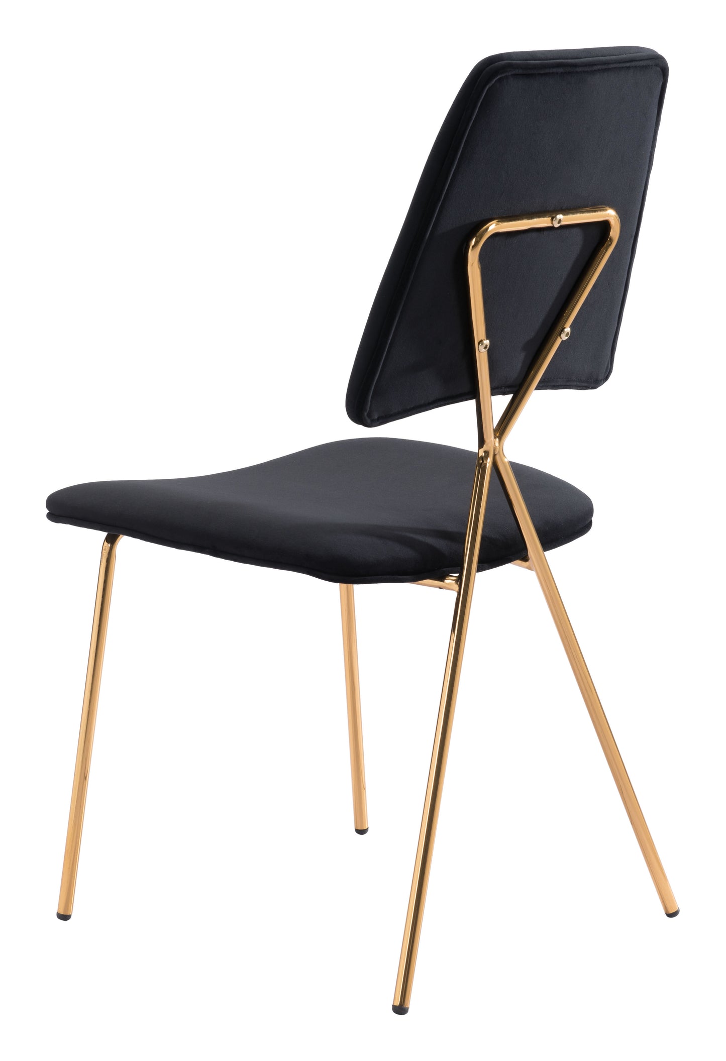 Chloe Dining Chair Black & Gold (Set of 2)