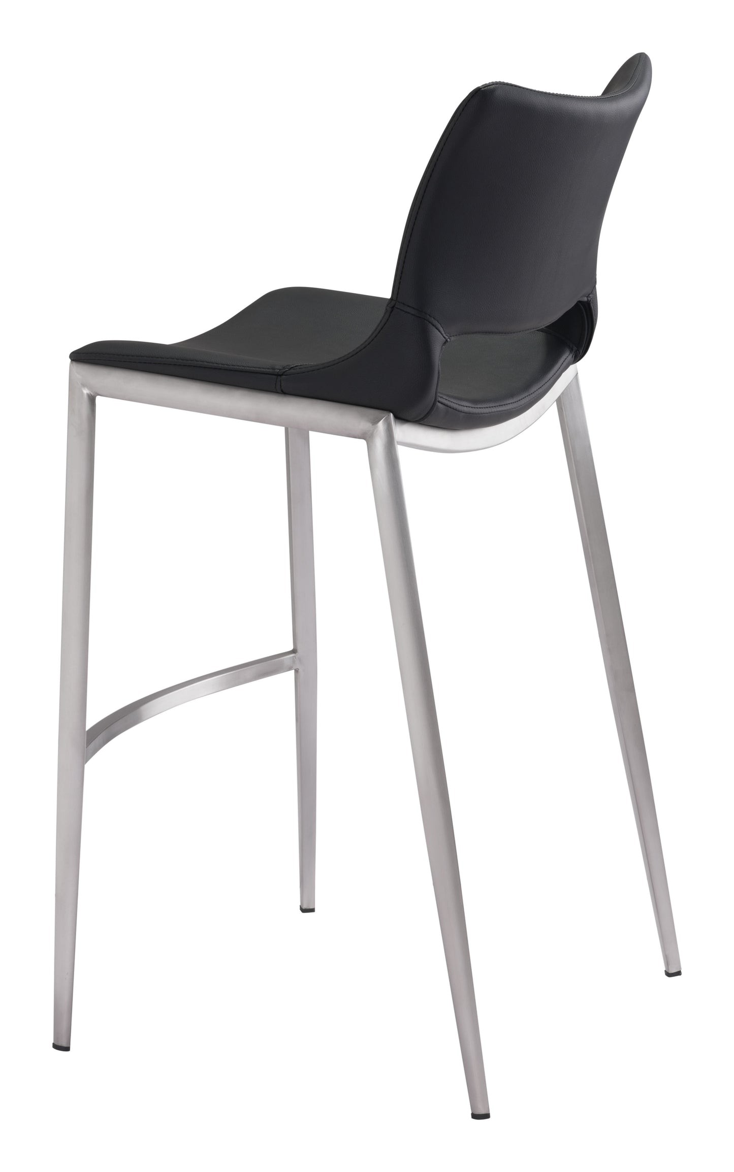 Ace Barstool Black & Silver (Set of 2)