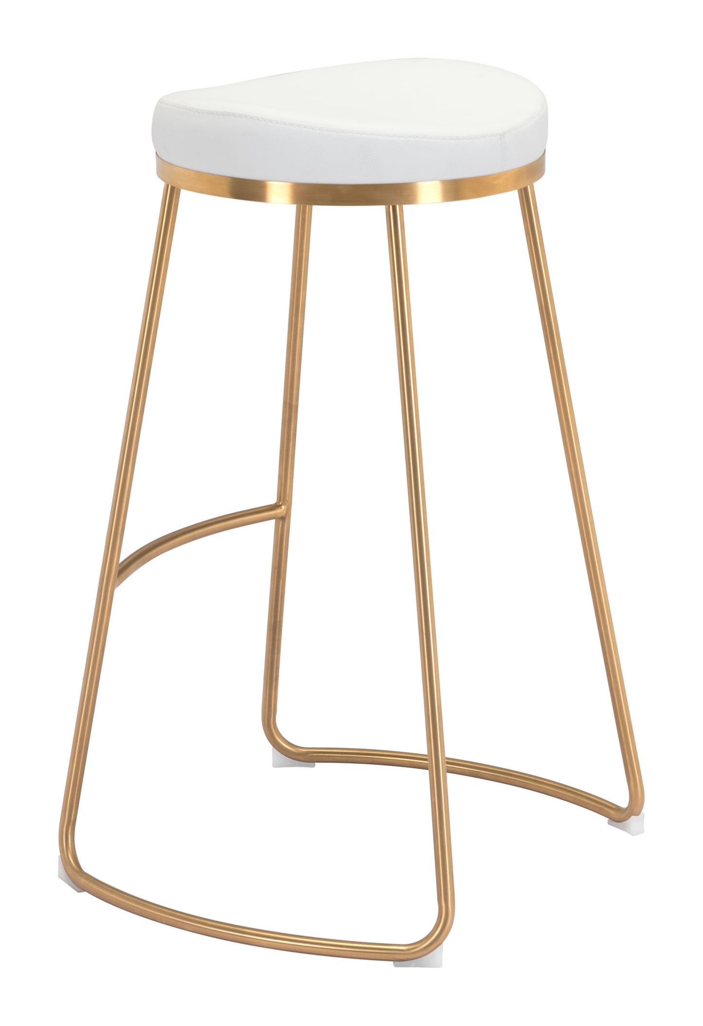 Bree Barstool White & Gold (Set of 2)