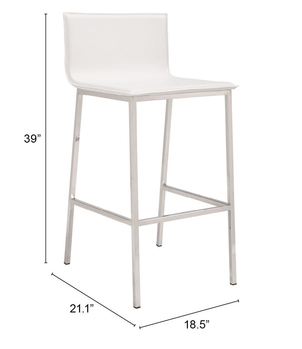 Marina Barstool White (Set of 2)