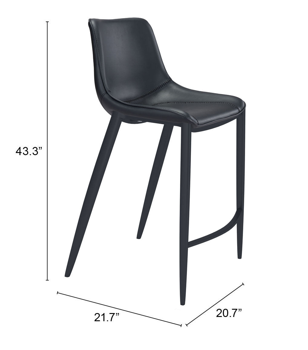 Magnus Barstool Black (Set of 2)