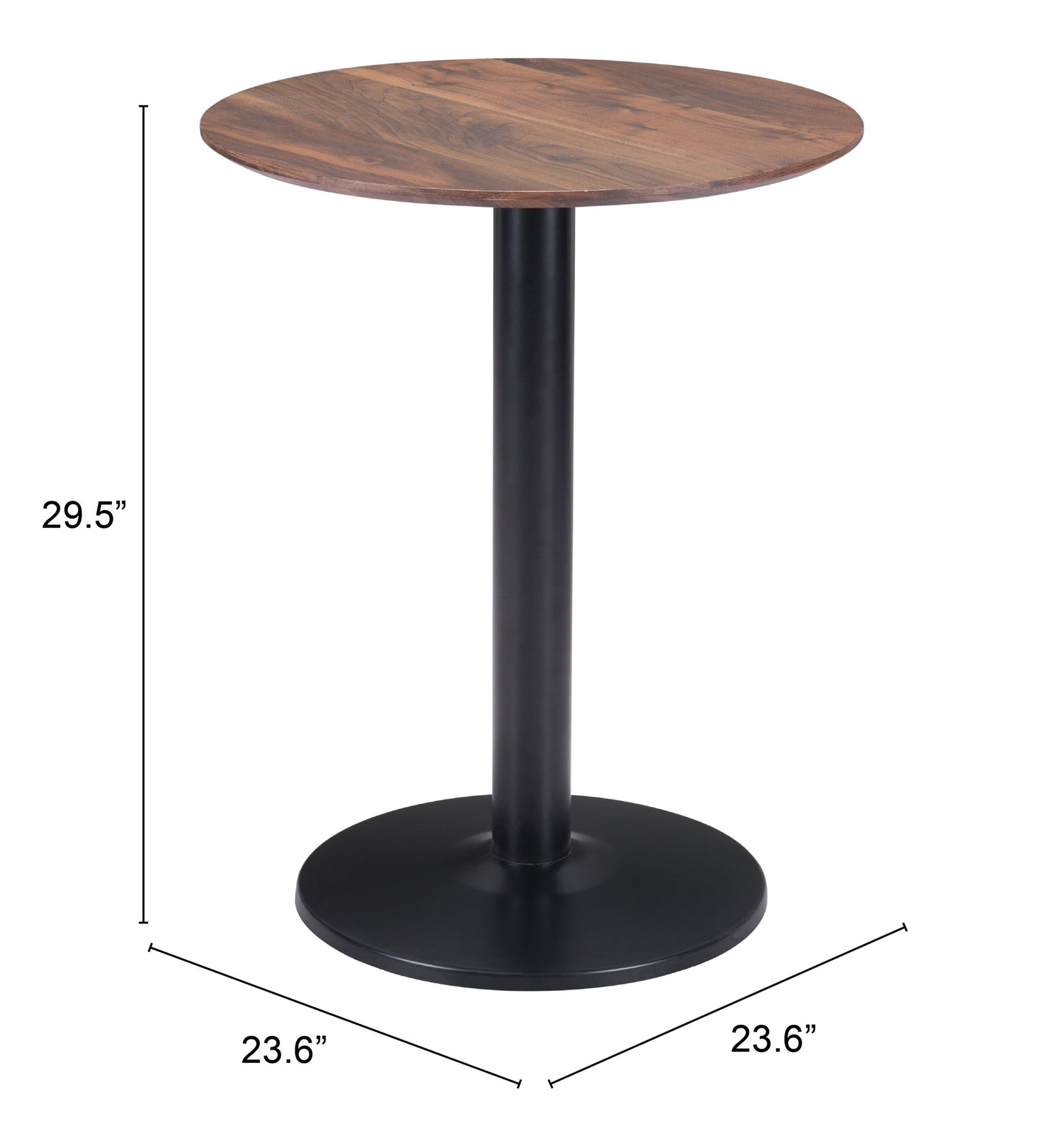 Alto Bistro Table Brown & Black