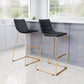 Adele Barstool Black & Gold (Set of 2)