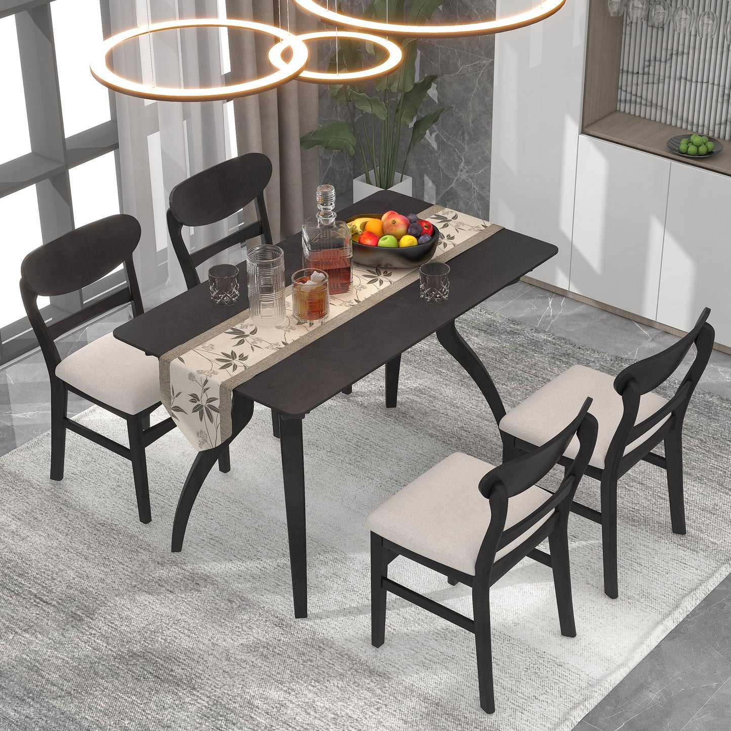 Jessie Dining Table Set (5 piece set)