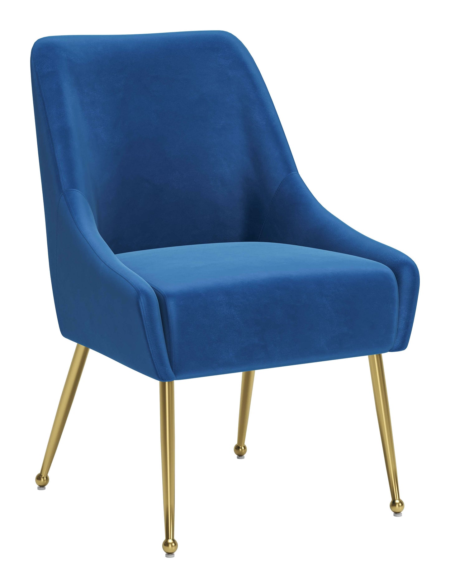 Maxine Dining Chair Navy Blue & Gold (Set of 1)