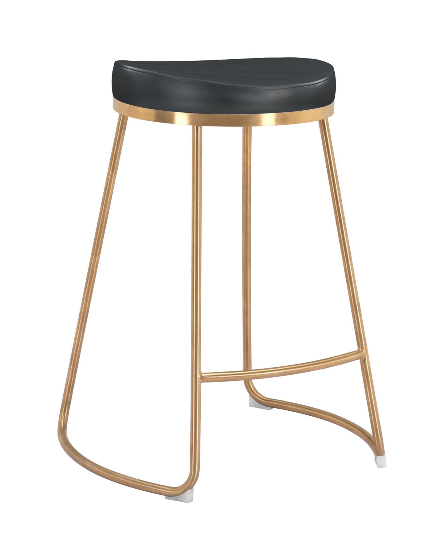 Bree Counter Stool Black & Gold (Set of 2)