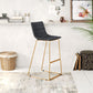 Adele Barstool Black & Gold (Set of 2)