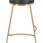 Bree Counter Stool Black & Gold (Set of 2)