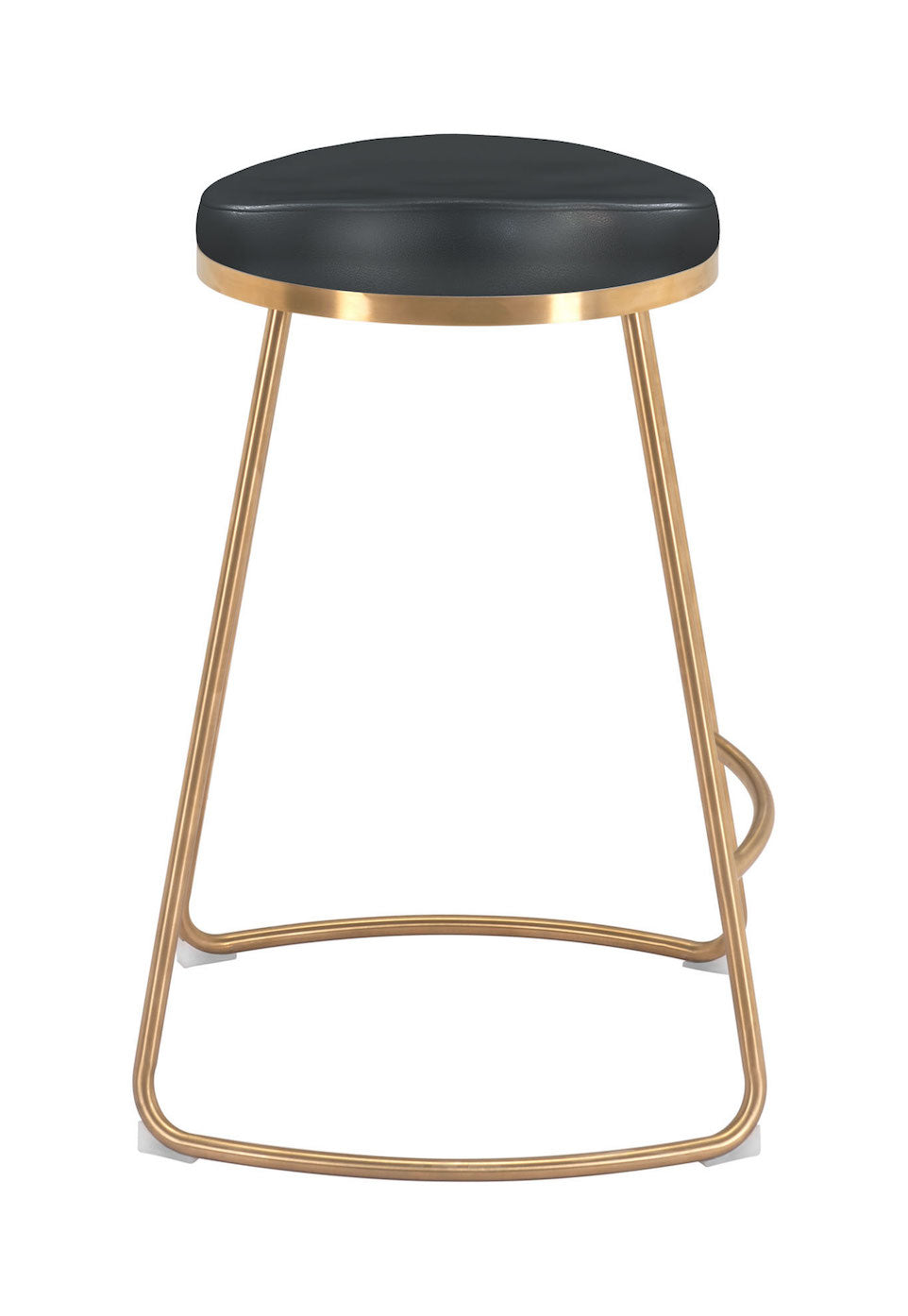 Bree Counter Stool Black & Gold (Set of 2)