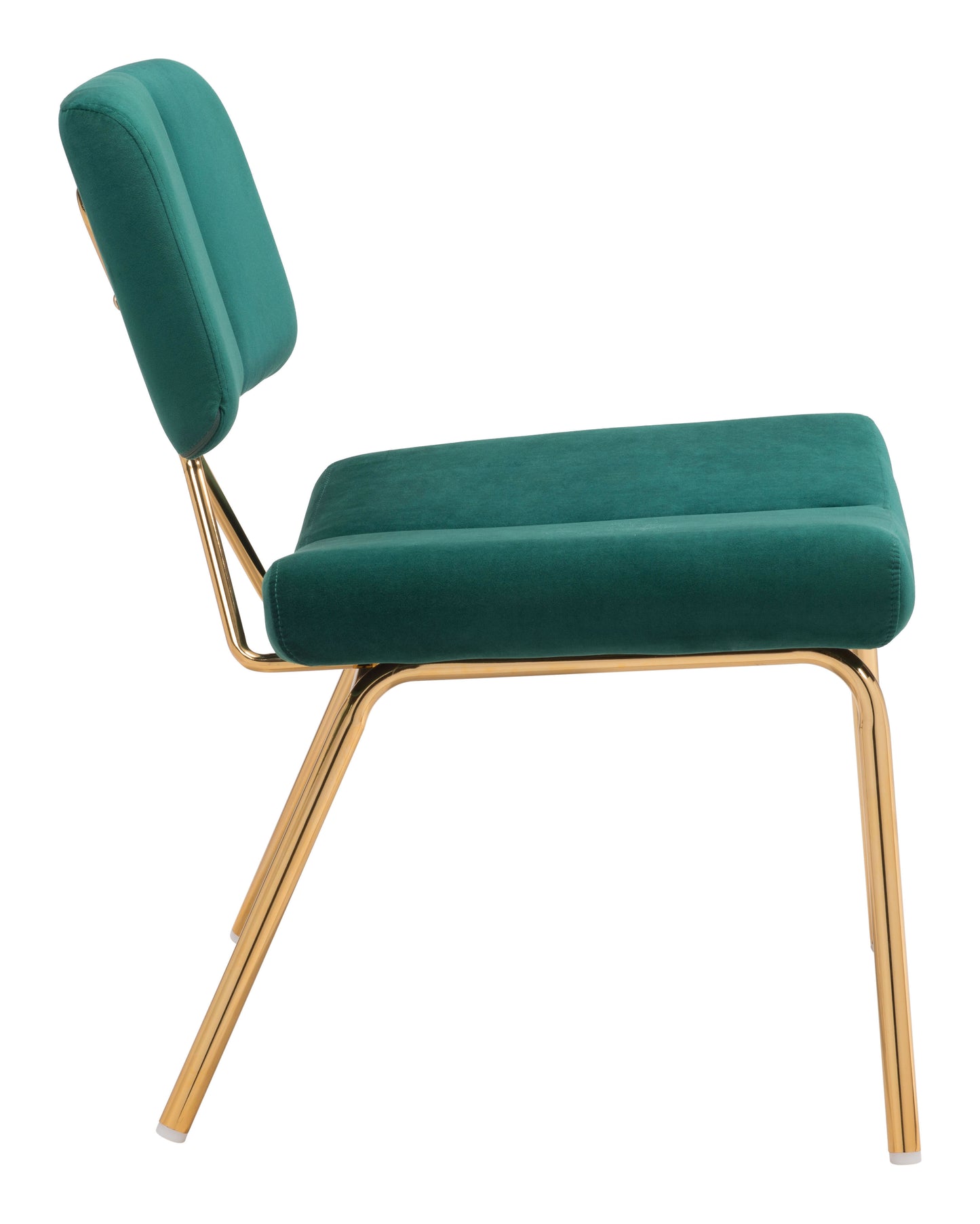 Nicole Dining Chair Green & Gold (Set of 2)