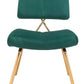 Nicole Dining Chair Green & Gold (Set of 2)