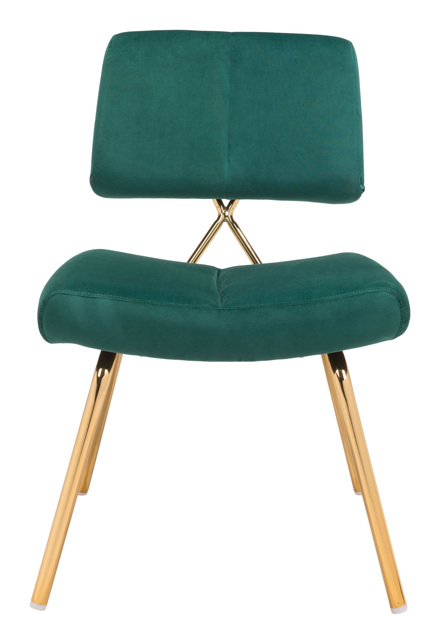 Nicole Dining Chair Green & Gold (Set of 2)