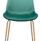 Tony Dining Chair Green & Gold (Set of 2)