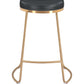 Bree Counter Stool Black & Gold (Set of 2)