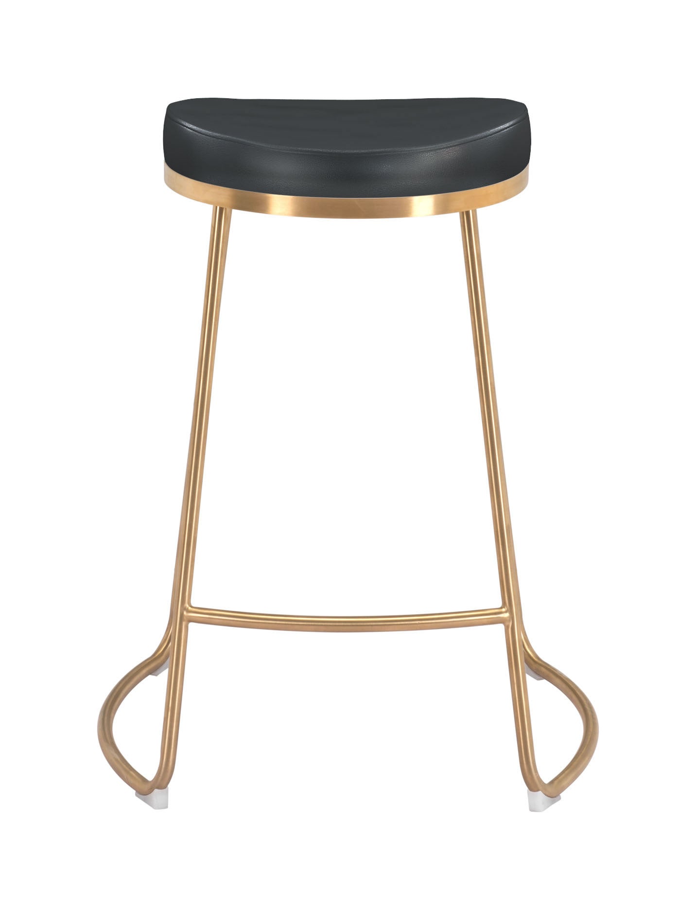 Bree Counter Stool Black & Gold (Set of 2)