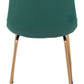 Tony Dining Chair Green & Gold (Set of 2)