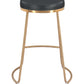 Bree Counter Stool Black & Gold (Set of 2)