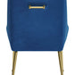 Maxine Dining Chair Navy Blue & Gold (Set of 1)