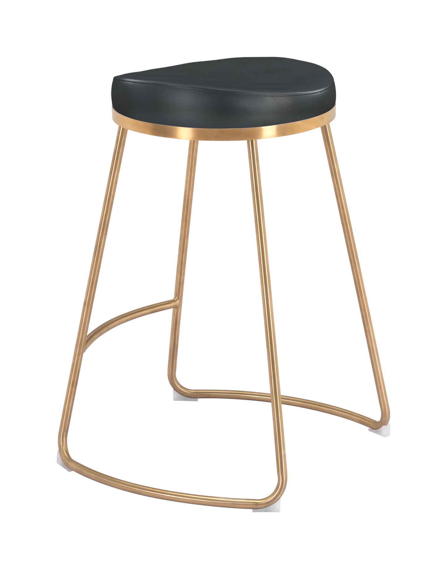 Bree Counter Stool Black & Gold (Set of 2)