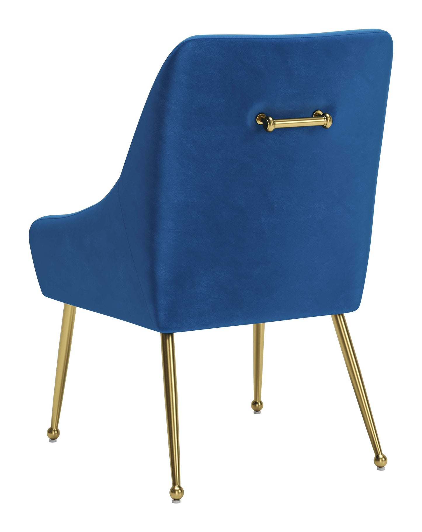 Maxine Dining Chair Navy Blue & Gold (Set of 1)