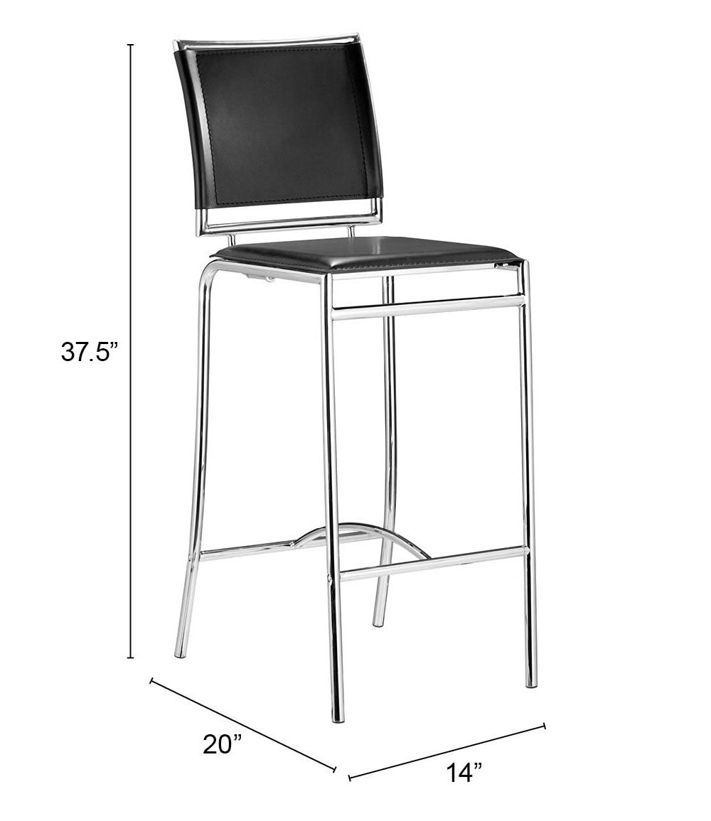 Soar Barstool Black (Set of 2)