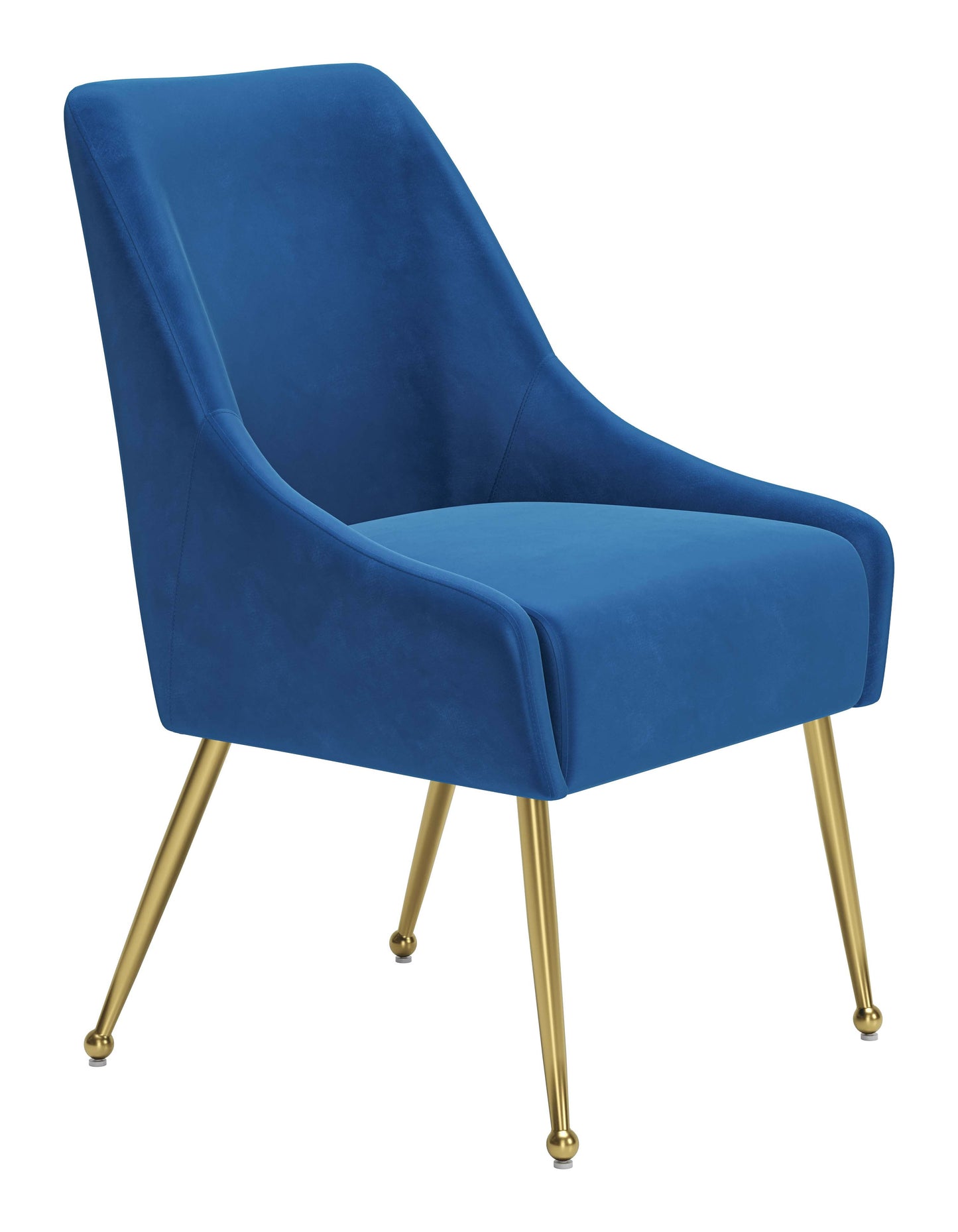 Maxine Dining Chair Navy Blue & Gold (Set of 1)